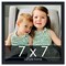 Square Slim Profile Black Picture Frame - UV Acrylic, Foam Board Backing, Hanging Hardware